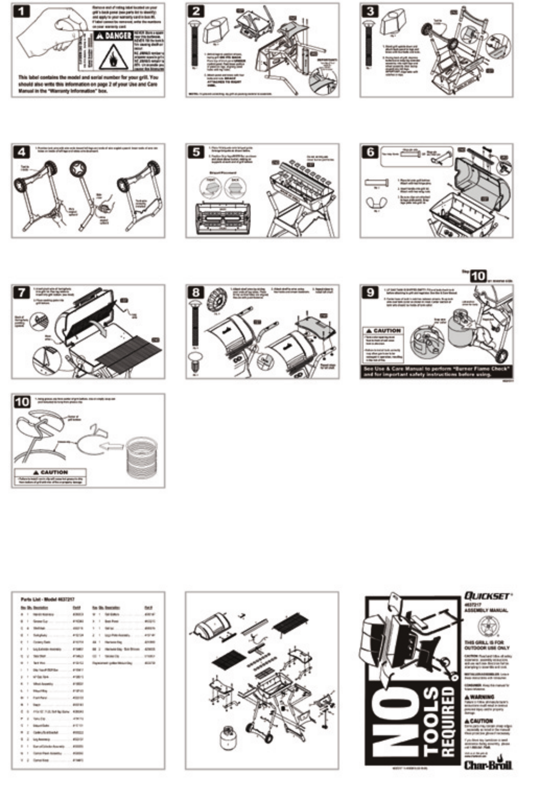 Charbroil 4637217 Owner's Manual