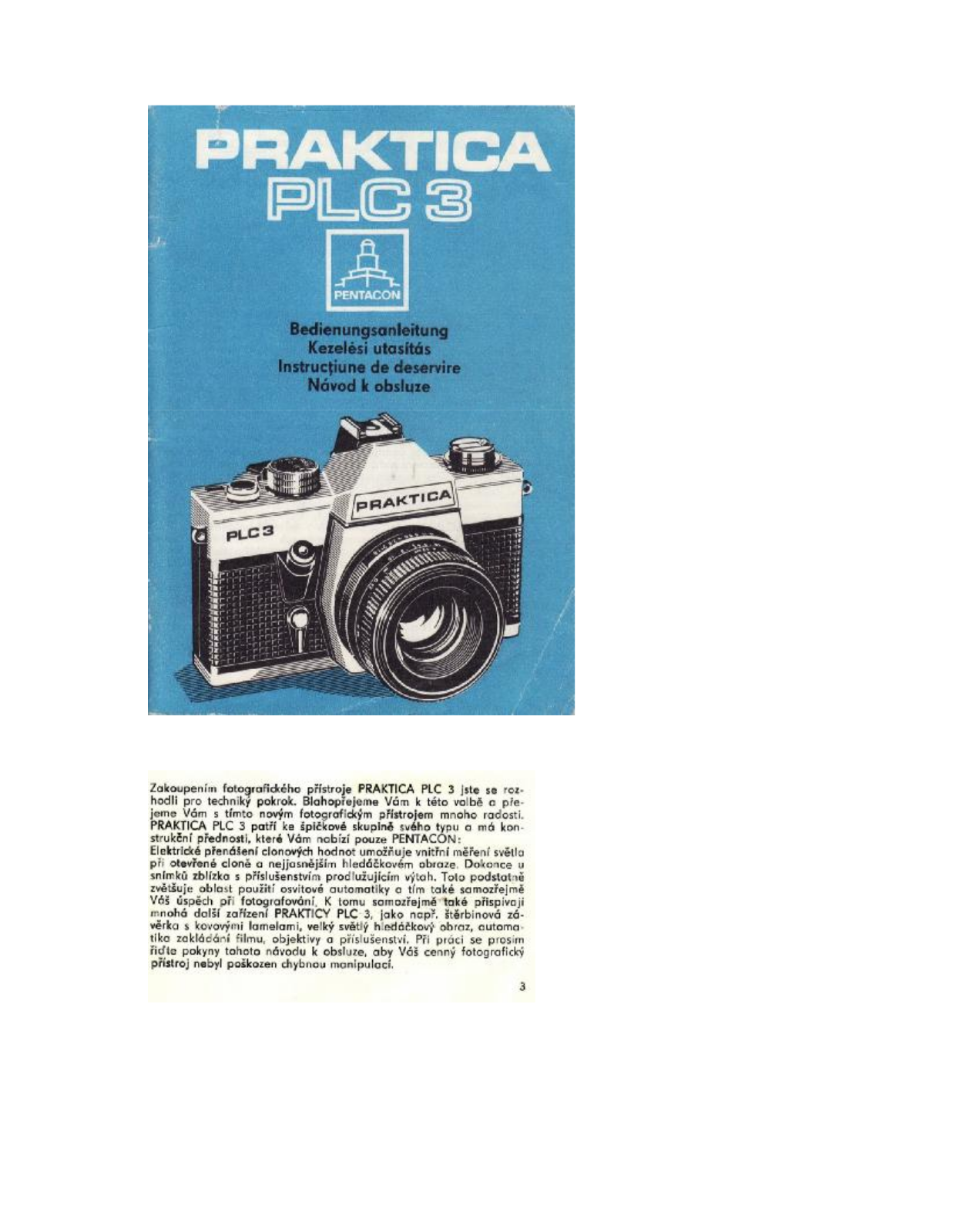 Praktica PLC3 User Manual