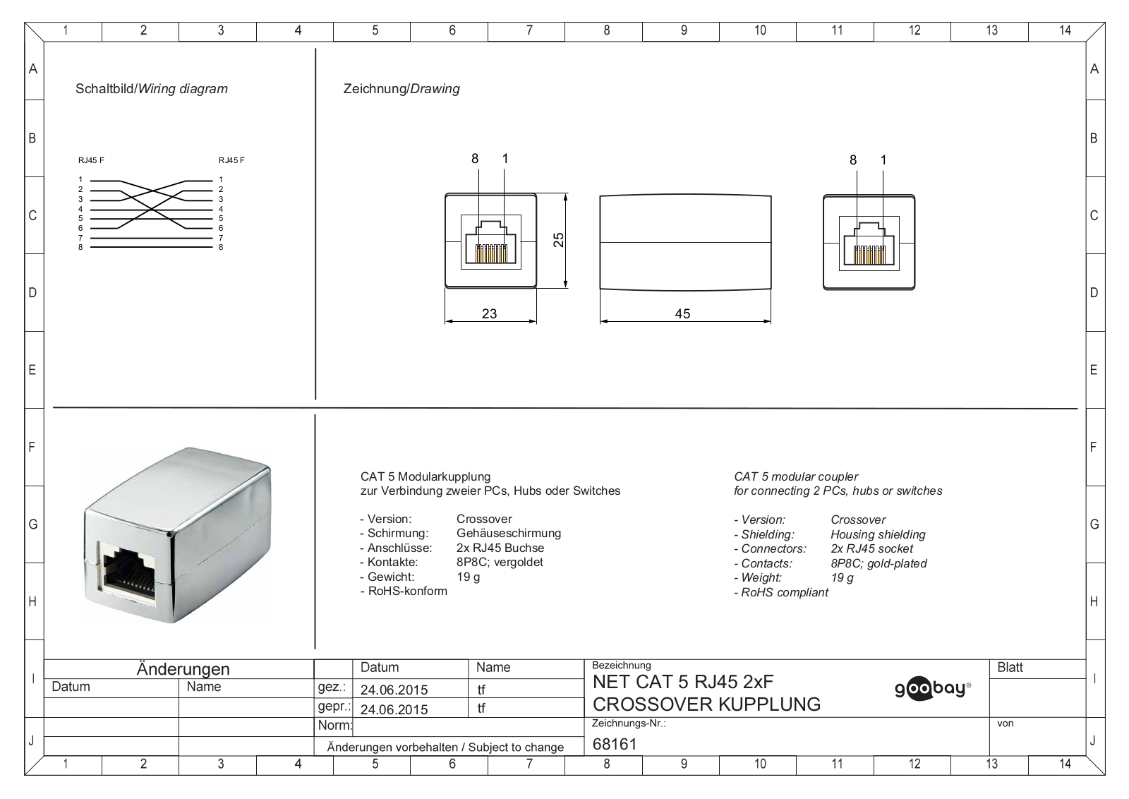 GOOBAY 68161 Datasheet - ManualMachine.com