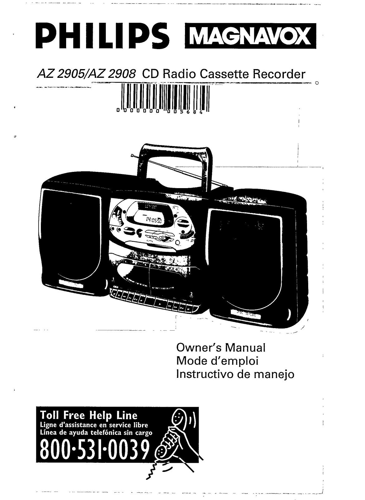 Philips AZ2908/01, AZ2905/17, AZ2905/00 User Manual