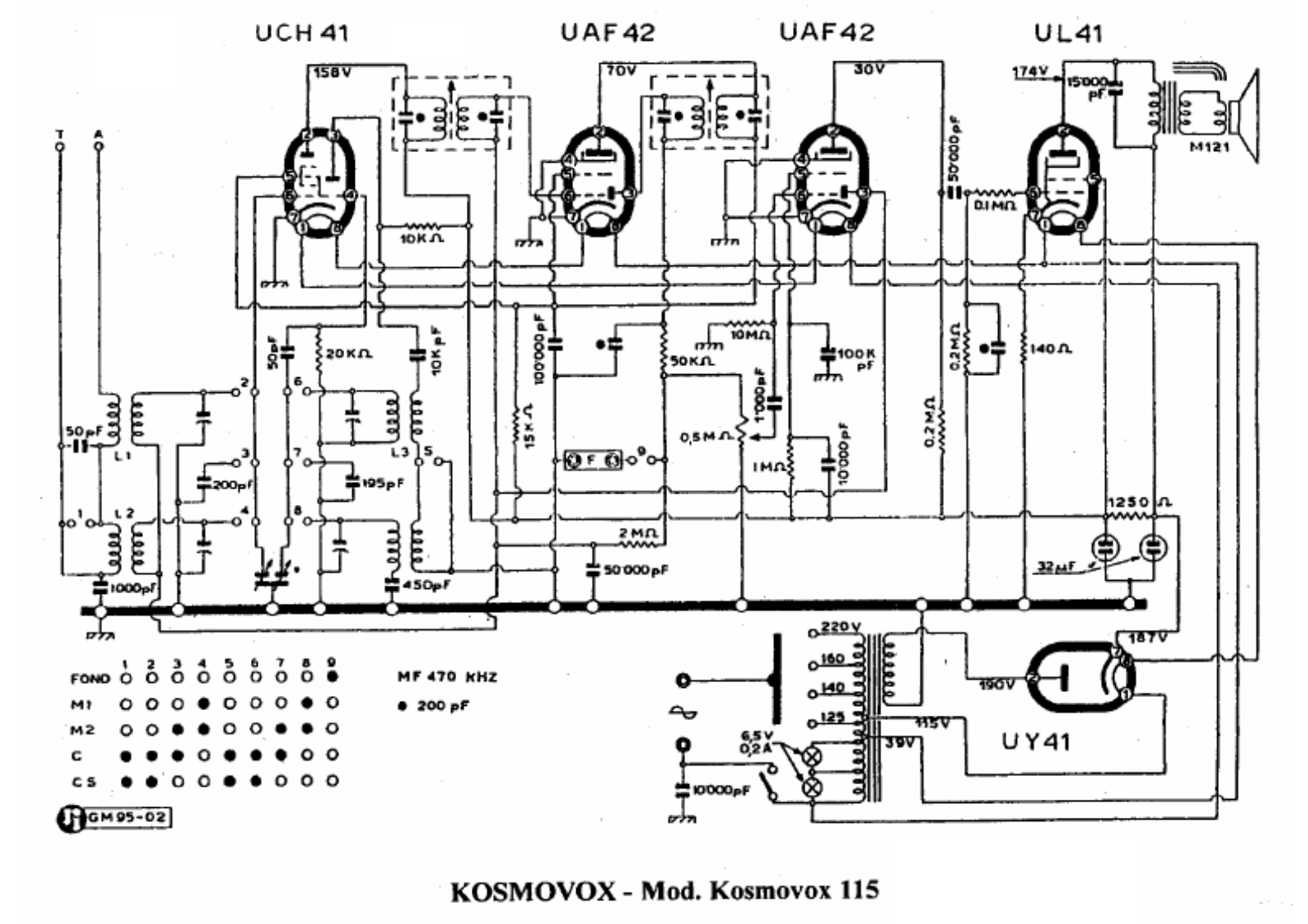 Kosmovox 115 schematic