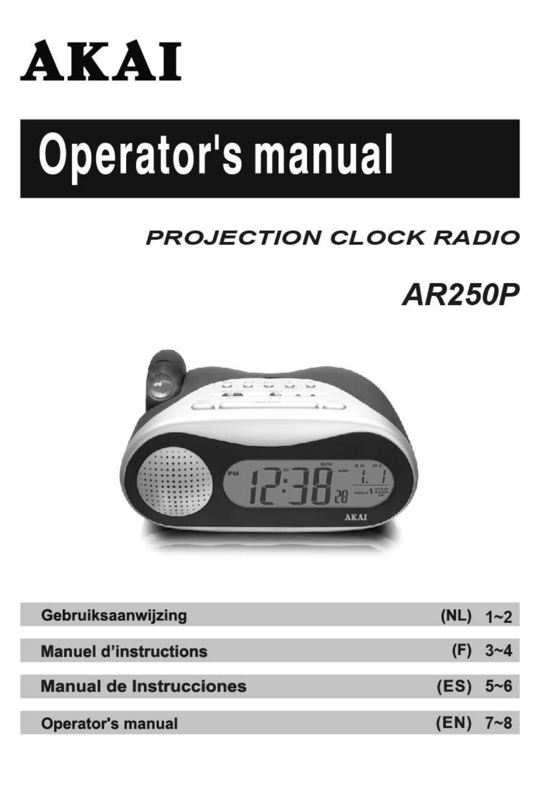 Akai AR250P User Manual