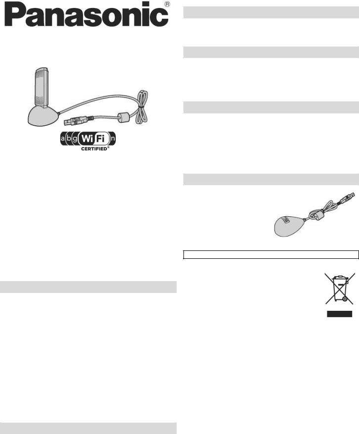 Panasonic TY-WL20E User Manual