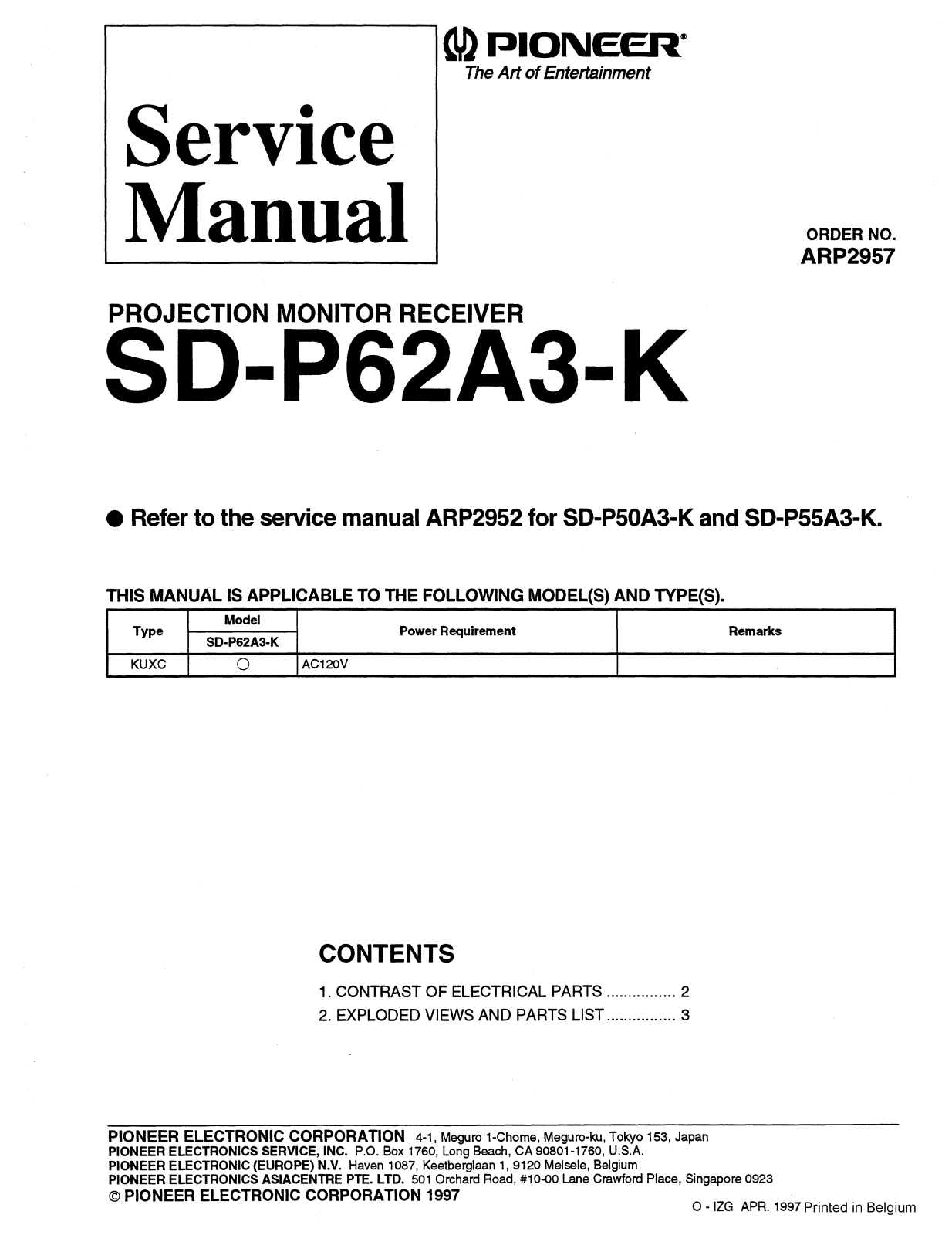 Pioneer SP62A3 Schematic - ManualMachine.com