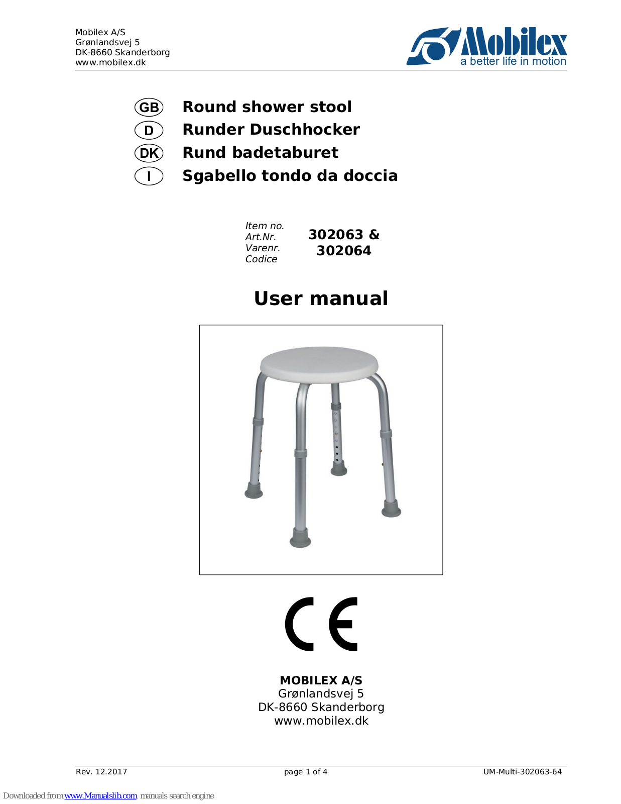 Mobilex 302063, 302064 User Manual