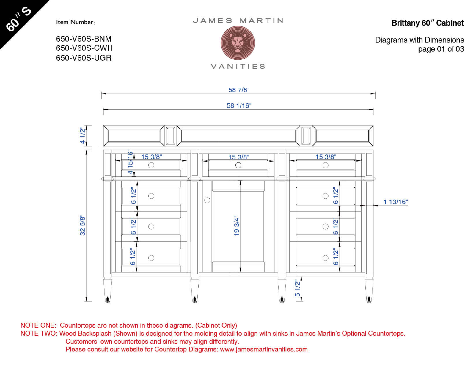 James Martin 650V60SUGR3CAR, 650V60SBKO3EJP, 650V60SBKO3AF, 650V60SBKO3CAR, 650V60SBKO3CSP Diagram