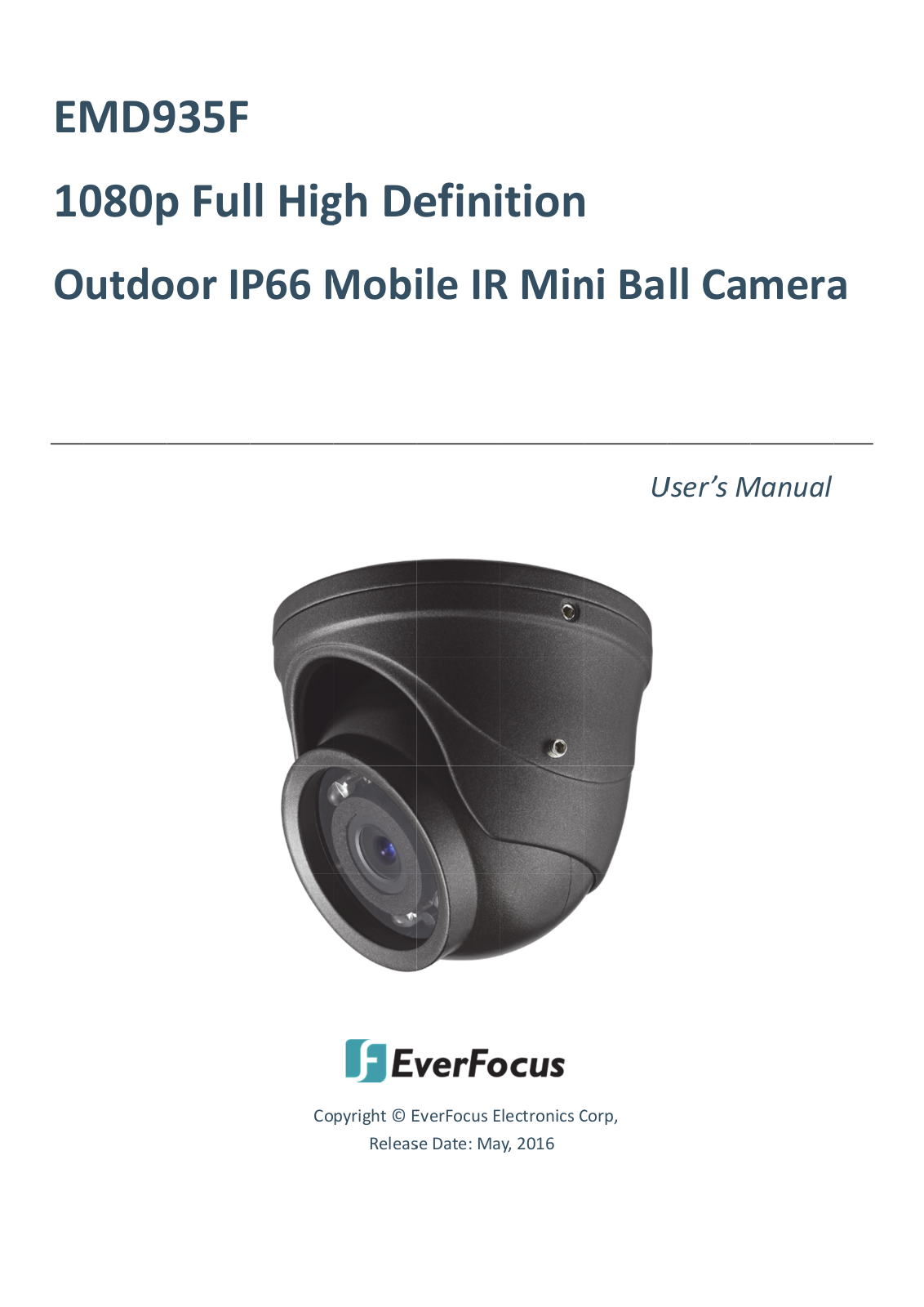 EverFocus EMD935F User Manual