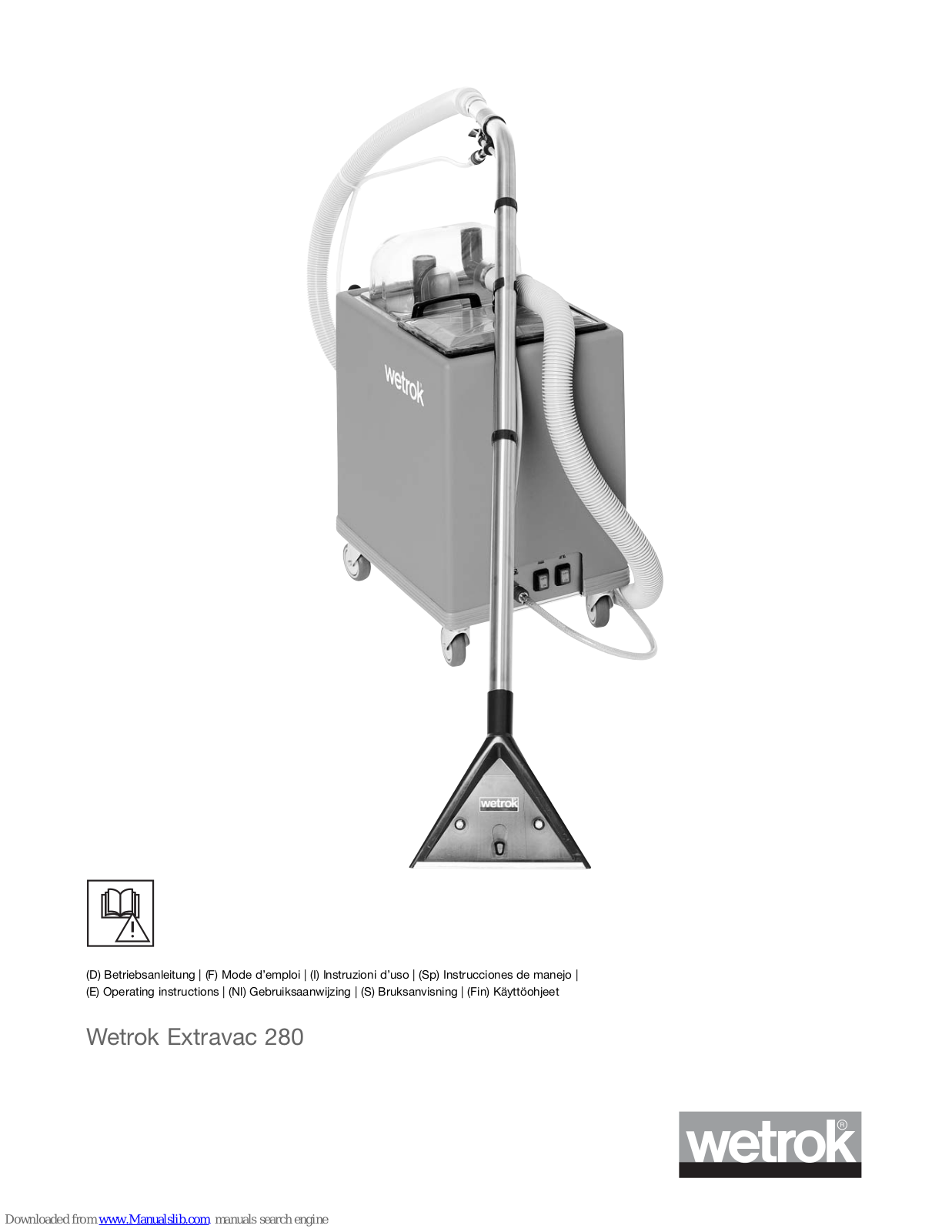 Wetrok Extravac 280 Operating Instructions - ManualMachine.com