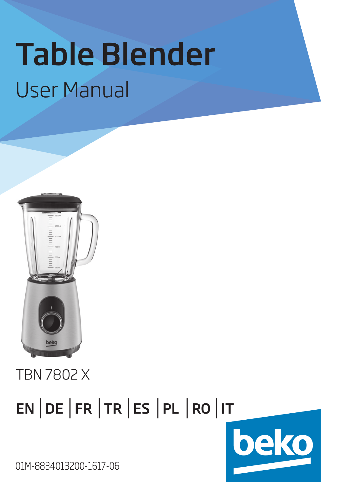 Beko TBN 7802 X User manual