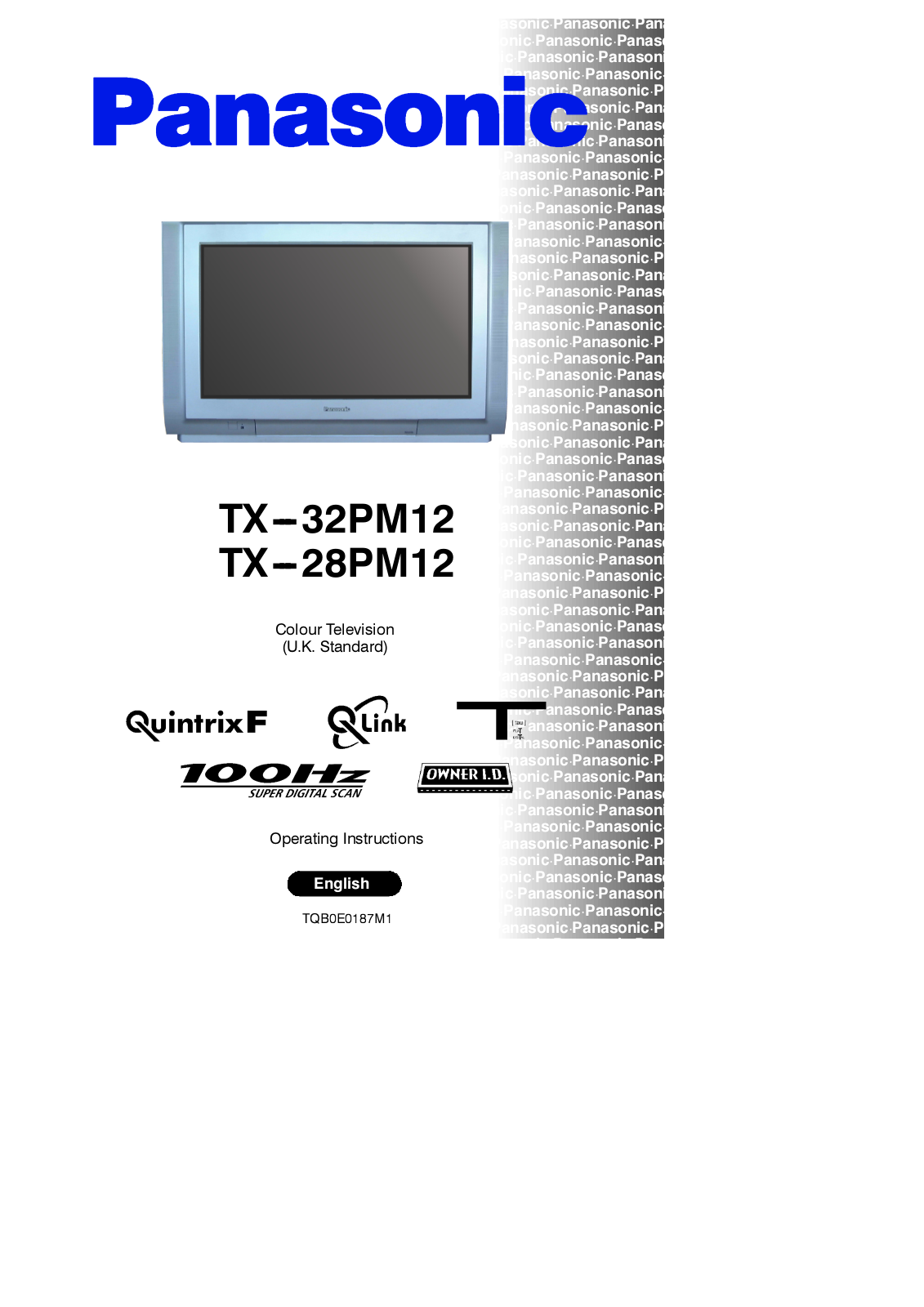 Panasonic TX-28PM12, TX-32PM12 User Manual