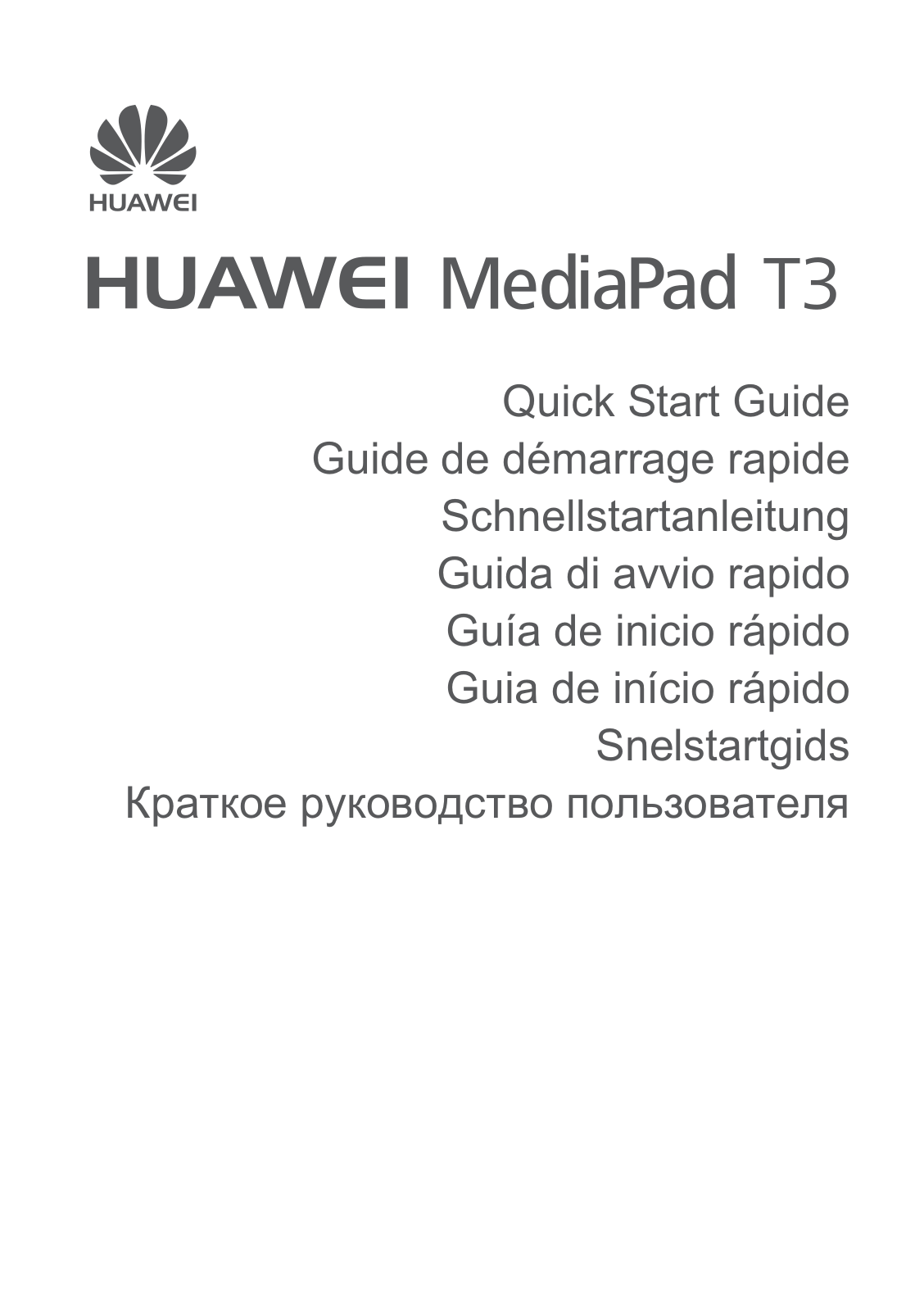 HUAWEI MediaPad - T3 Manuel de prise en main