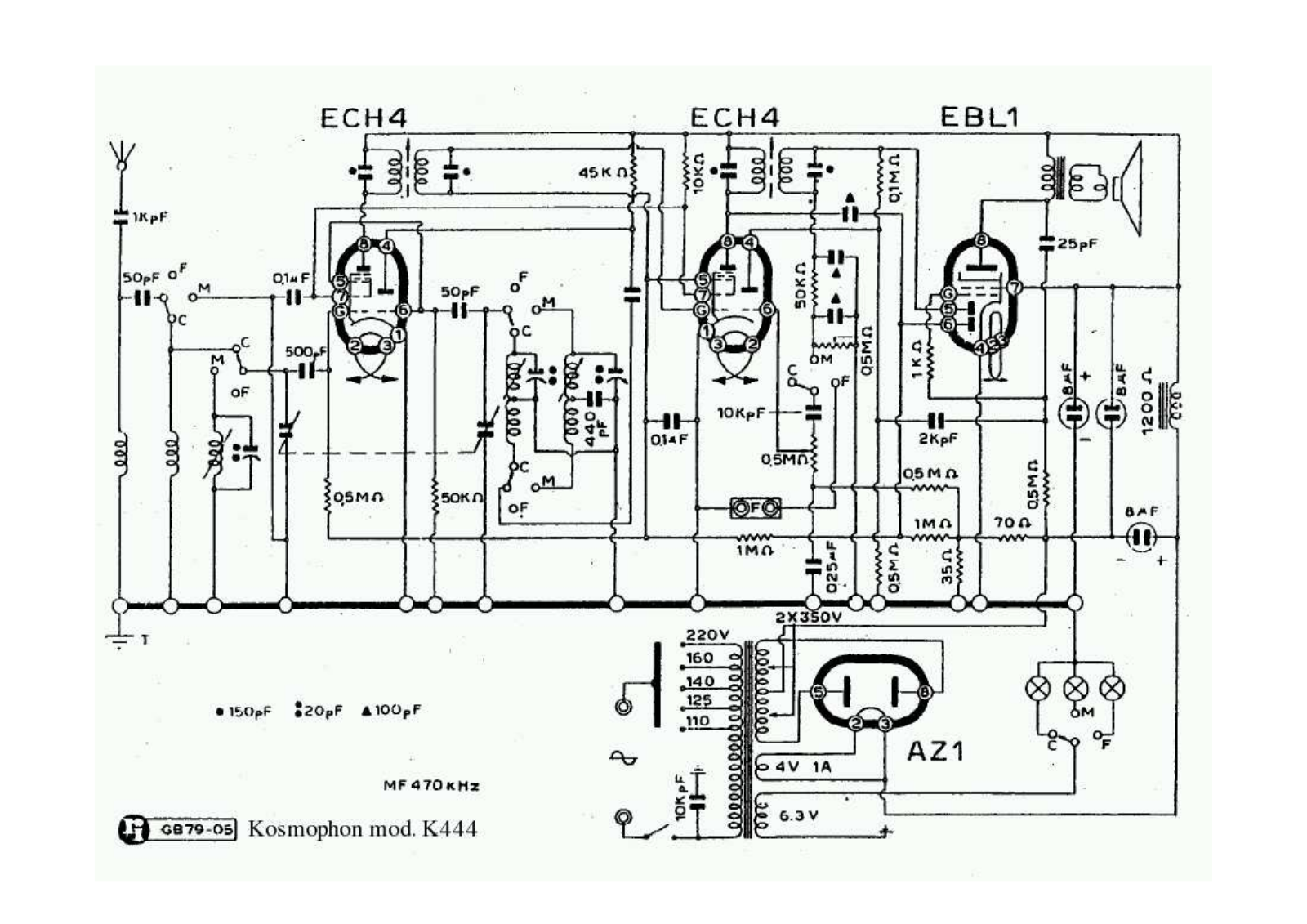 Kosmophon k444 schematic