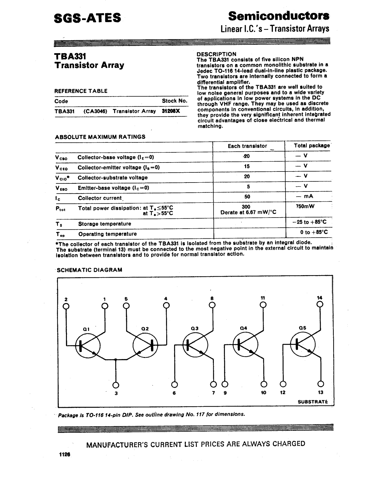 Datasheet TBA311 Specification - ManualMachine.com