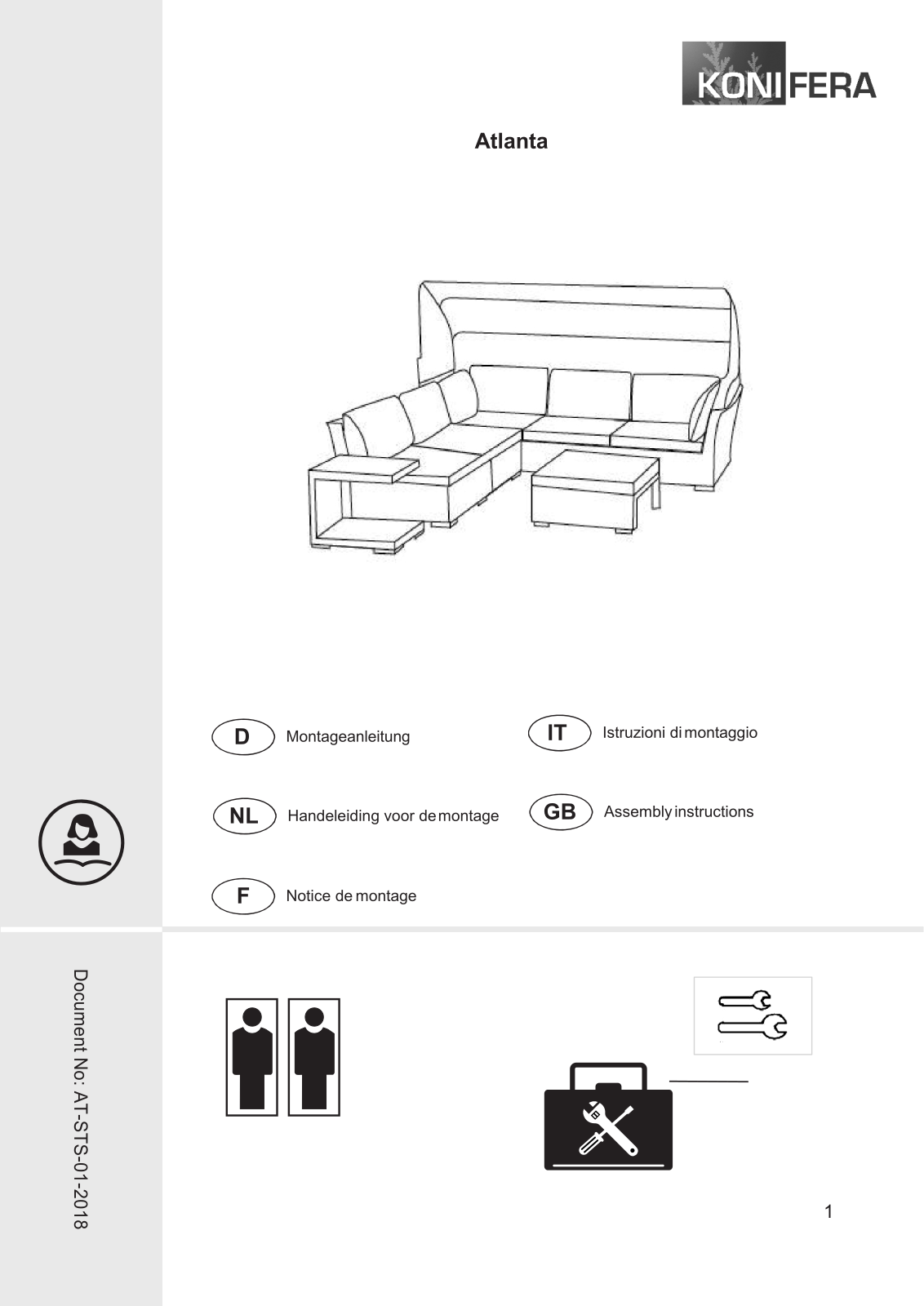 KONIFERA Atlanta Assembly instructions