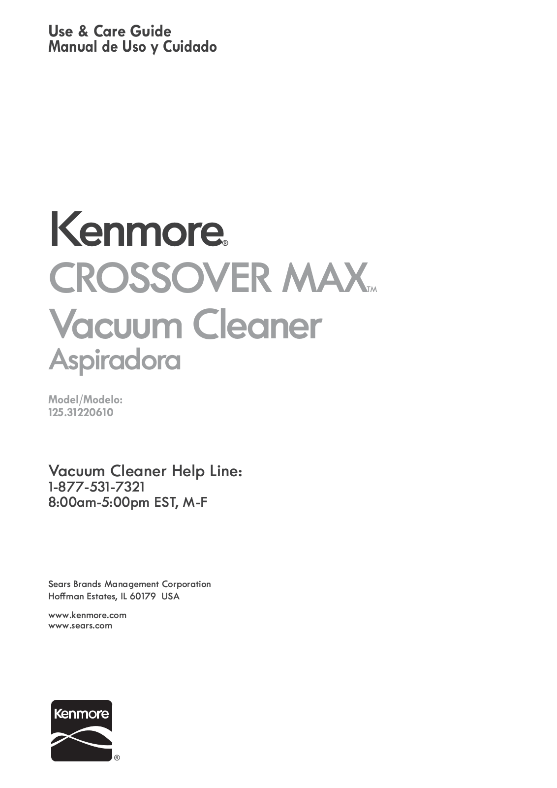 Kenmore 12531220610 Owner’s Manual