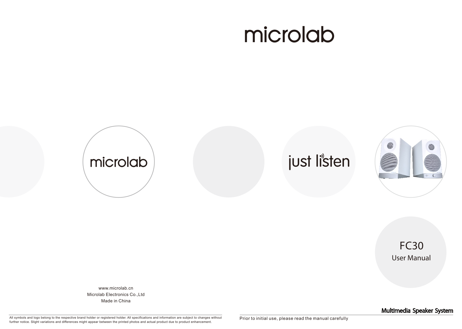 Microlab FC30 User manual