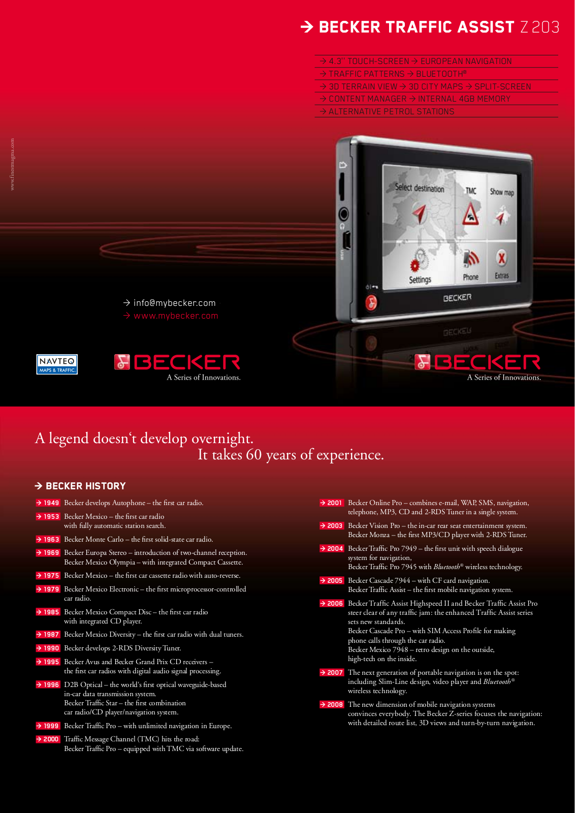 Becker Z203 User Manual