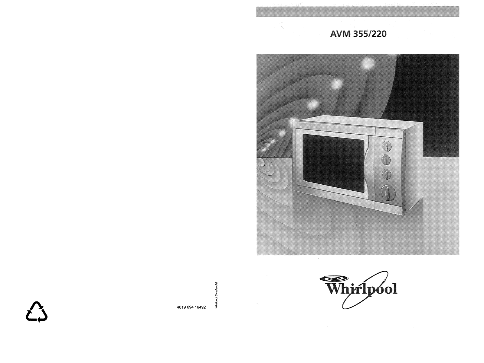 Whirlpool AVM 220/WP/AV, AVM 220 WP WH, AVM 220 WP BL INSTRUCTION FOR USE