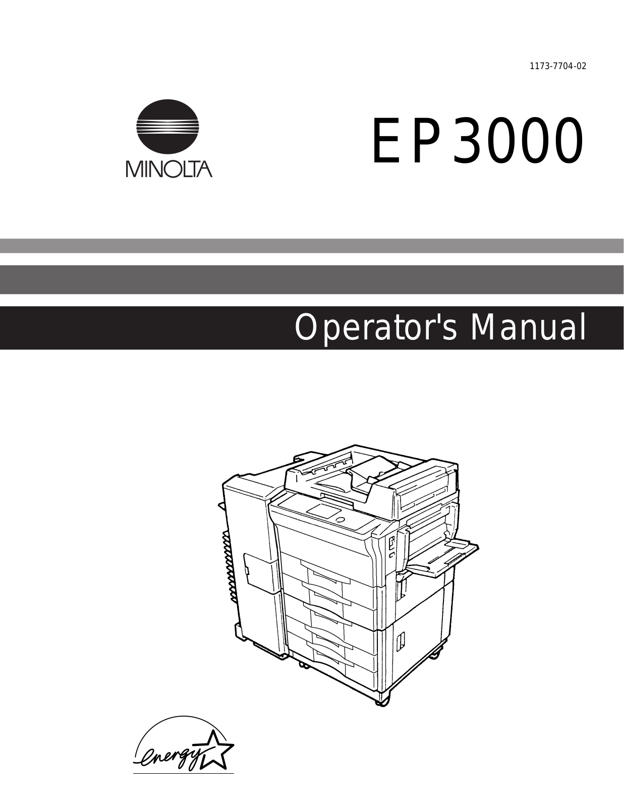 Konica Minolta EP3000 User Manual