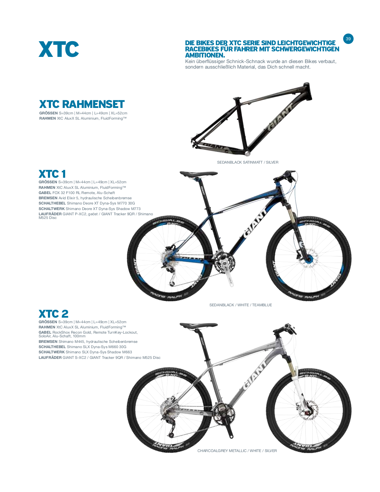 Giant XTC 1 DATASHEET