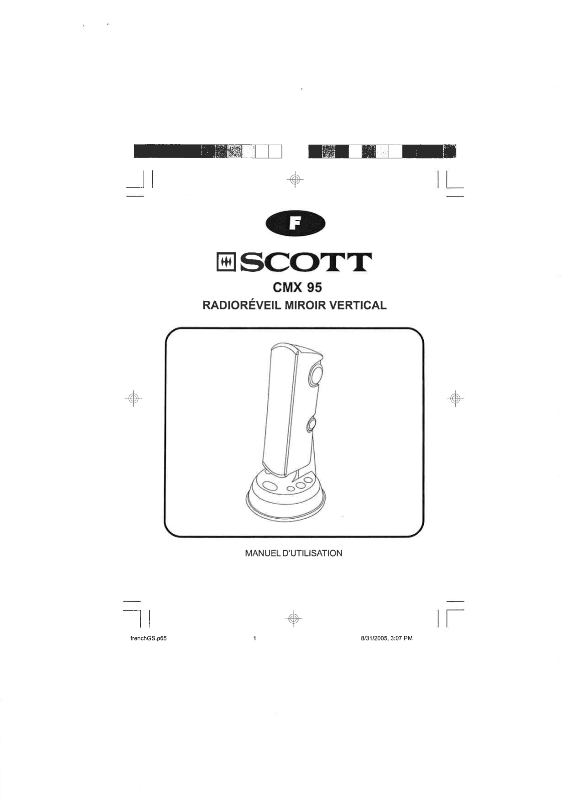 SCOTT CMX 95 User Manual