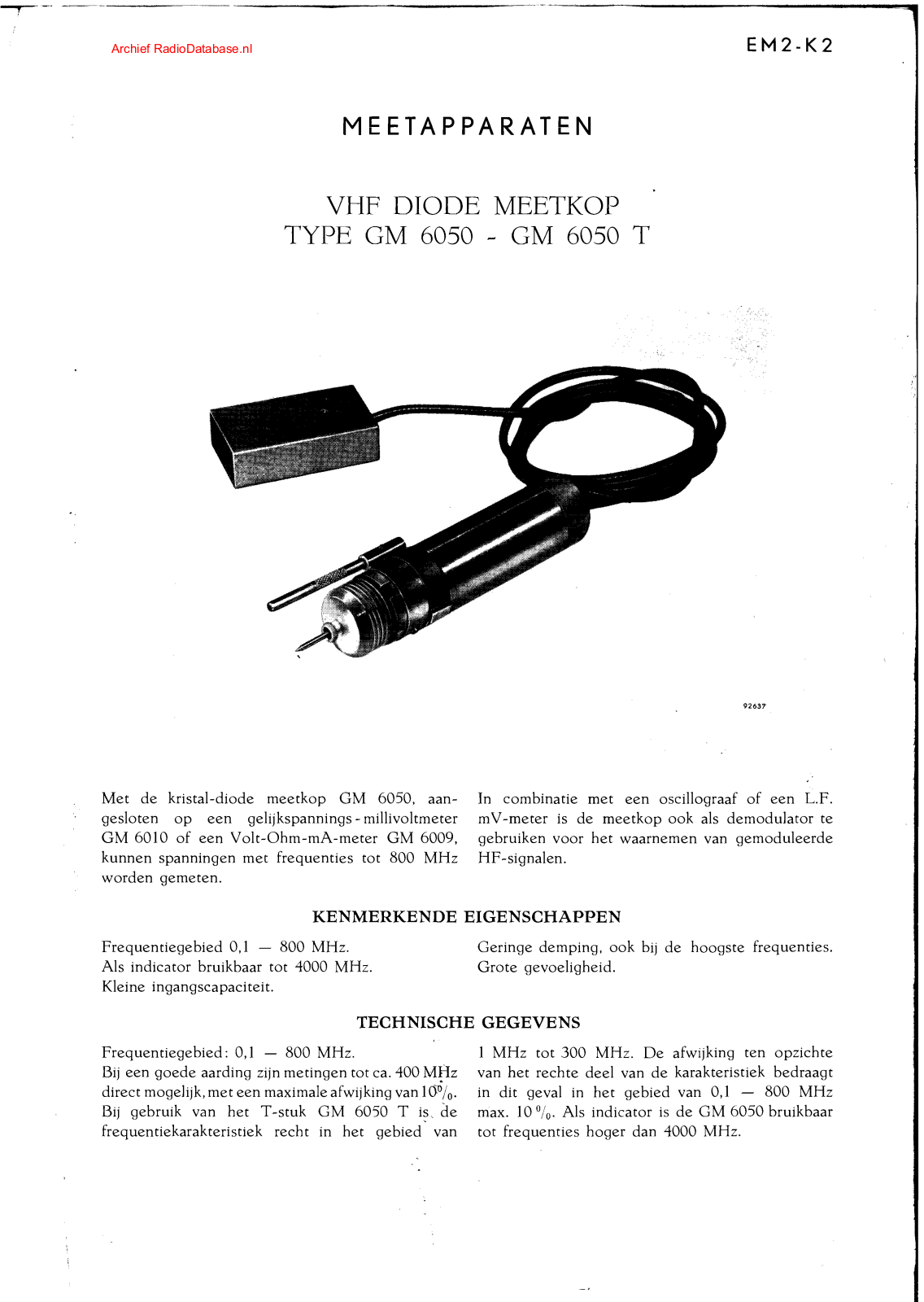 Philips GM6050 User Manual