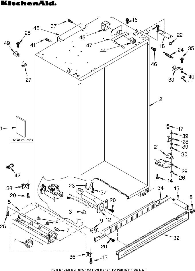 KitchenAid KSSO42QMW00 Parts List