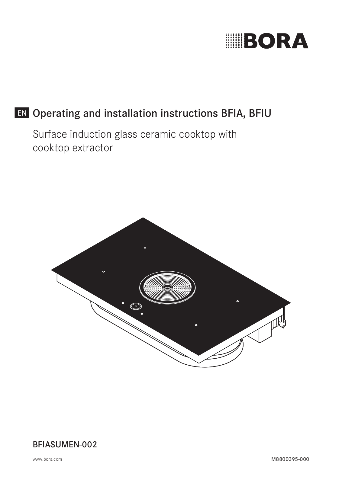 Bora BFIU, BFIA Installation and Operation Guide - ManualMachine.com