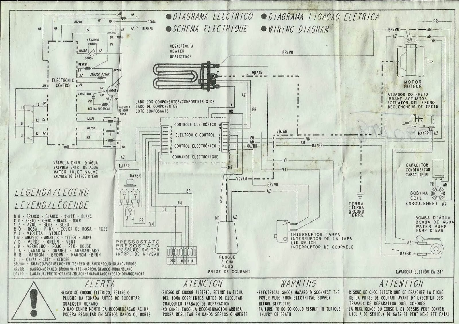 Brastemp BWT08C Schematic