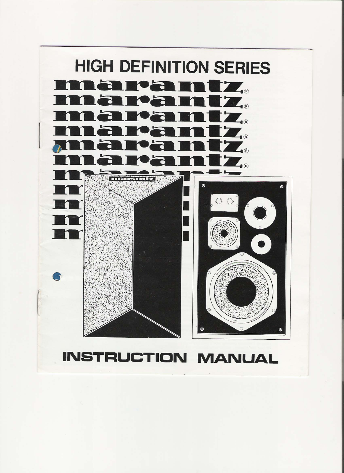 Marantz HD-440 Owners Manual