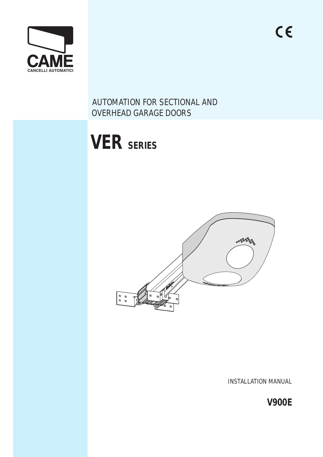 CAME Ver U4480-B Kit User Manual