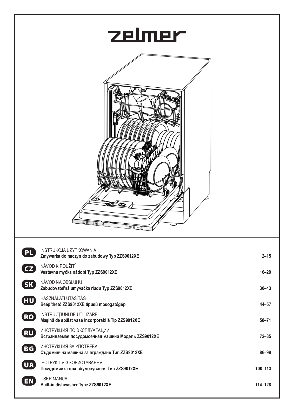 Zelmer ZZS 9012XE User Manual