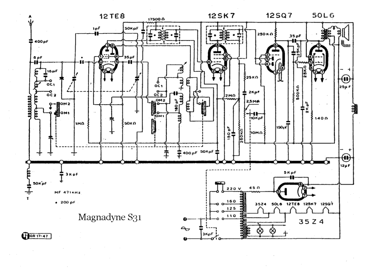 Magnadyne s31 schematic