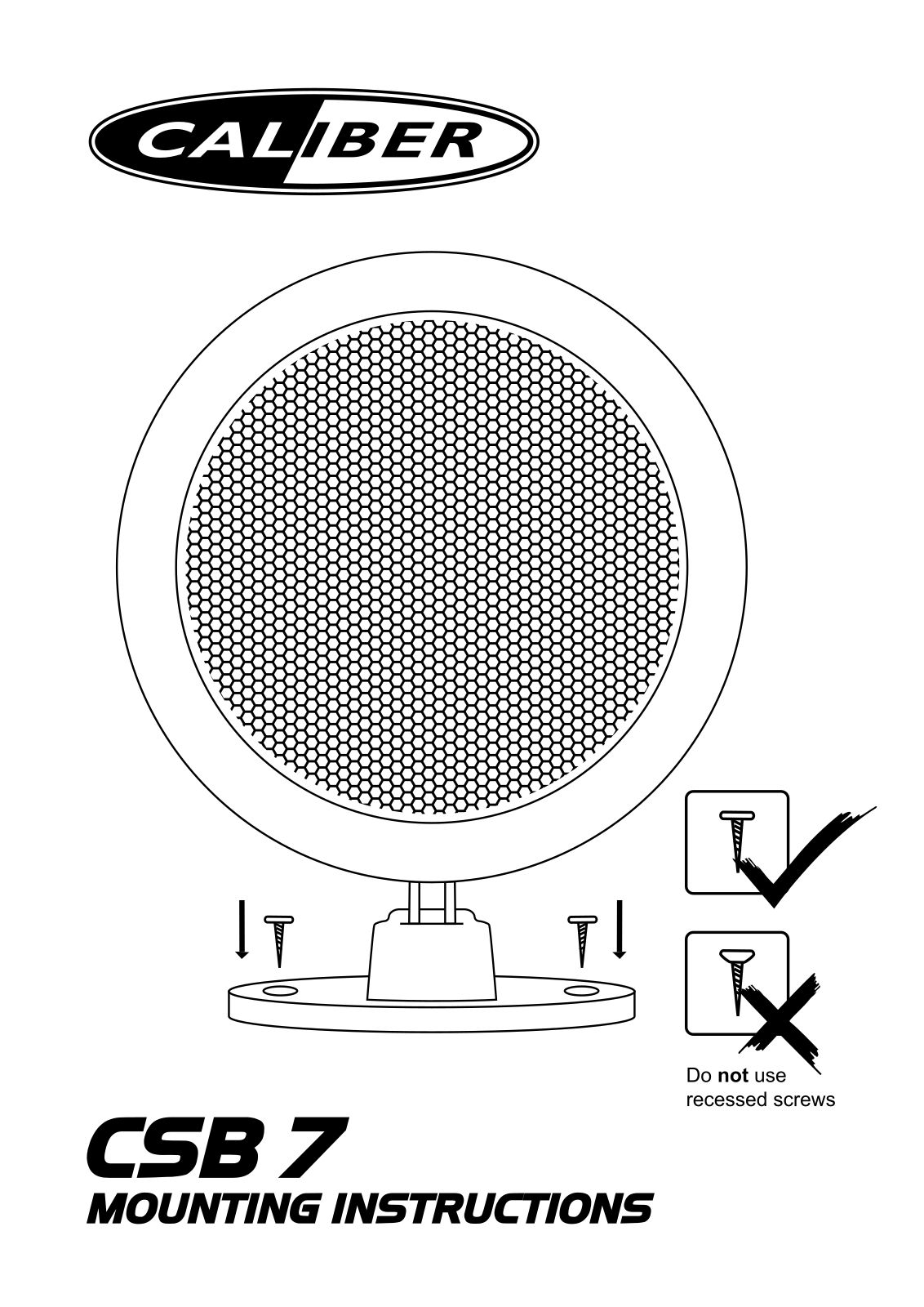 Caliber CSB 7 User Manual