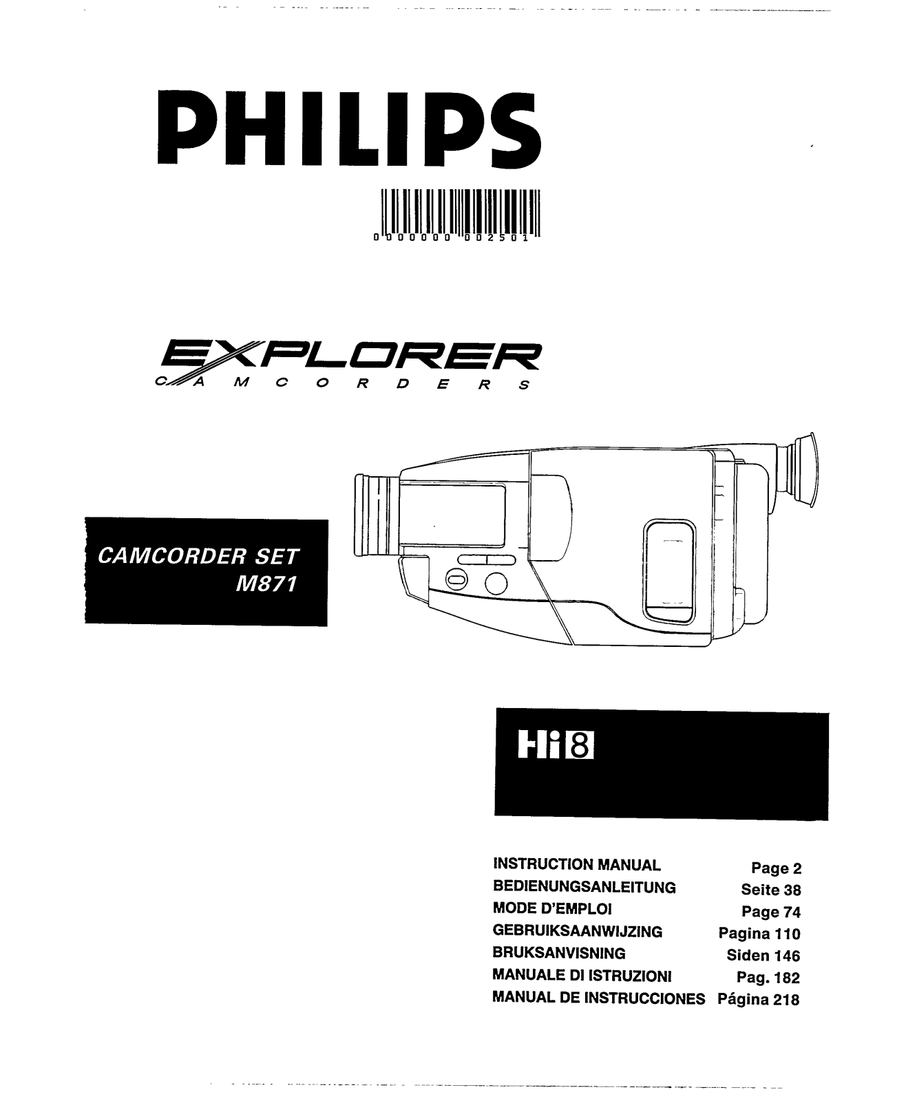 Philips M871/21, M871 User Manual