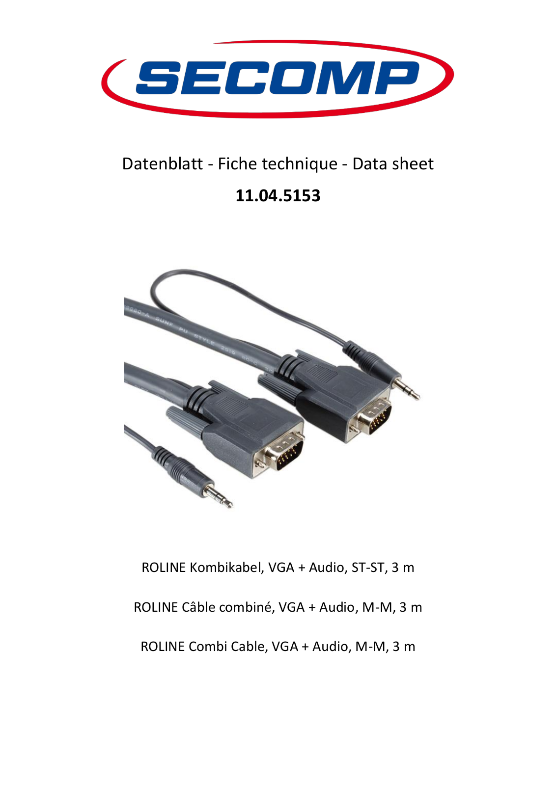 ROLINE 11045153 Datasheet - ManualMachine.com