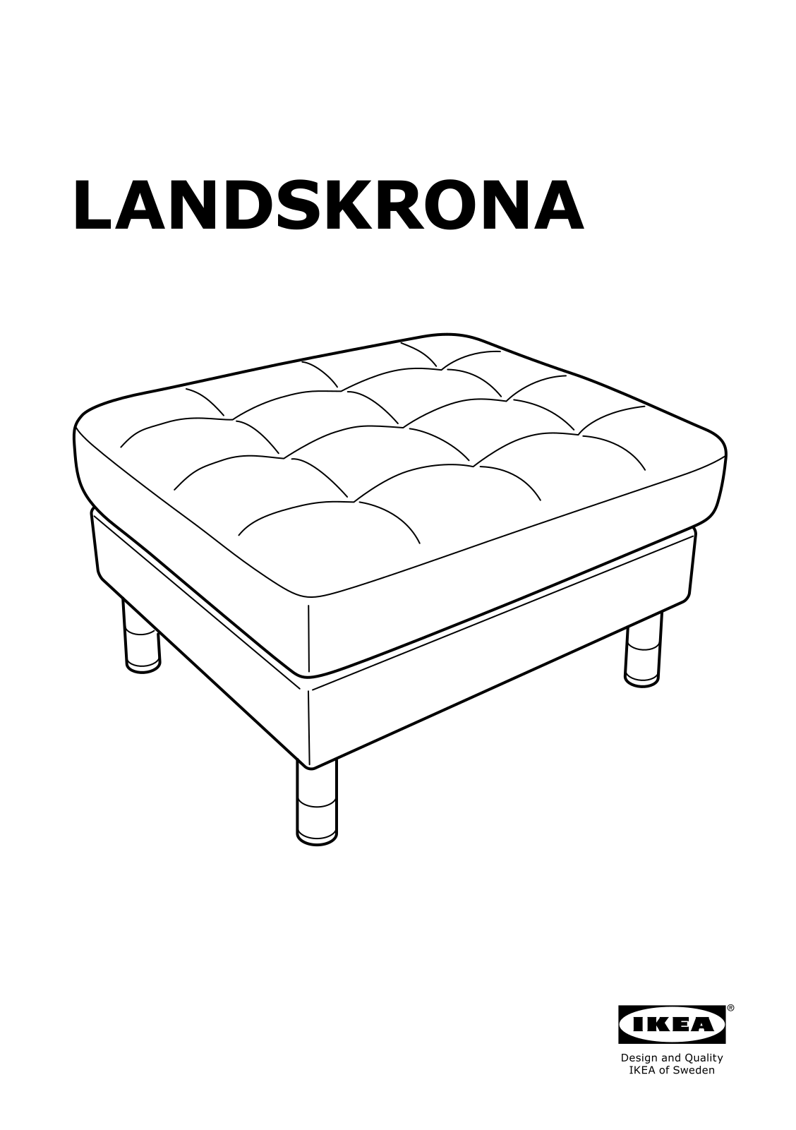 IKEA LANDSKRONA User Manual
