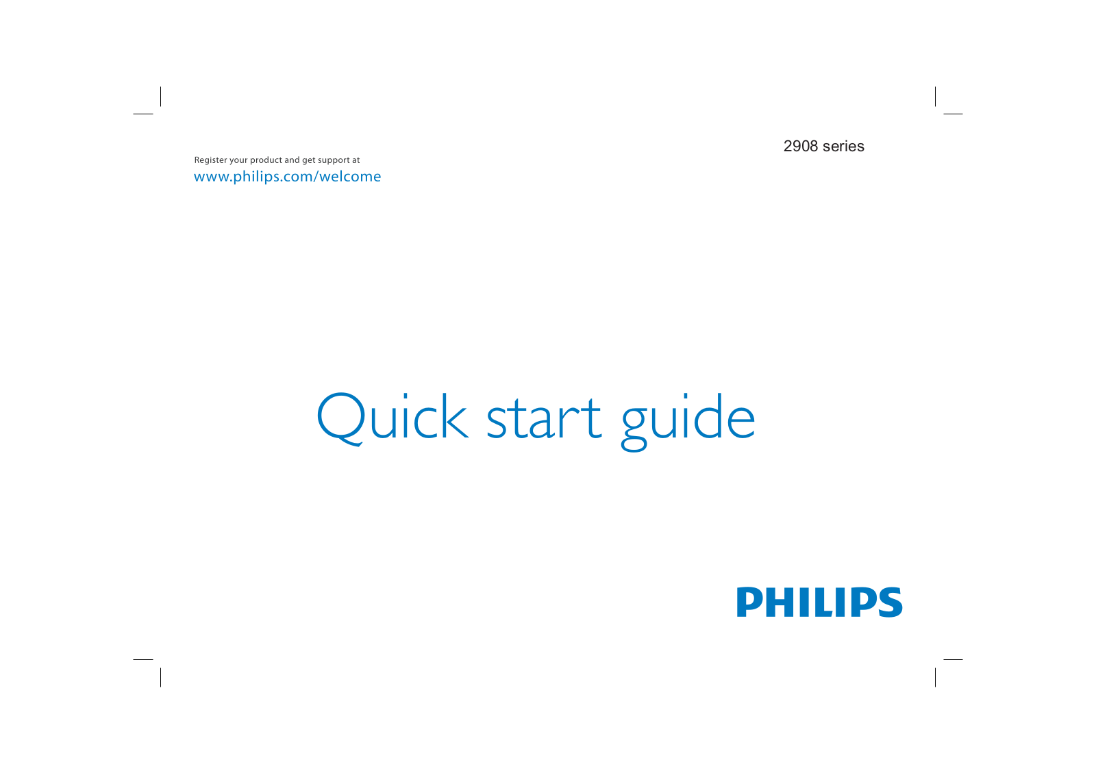 Philips 2908 Getting Started Guide