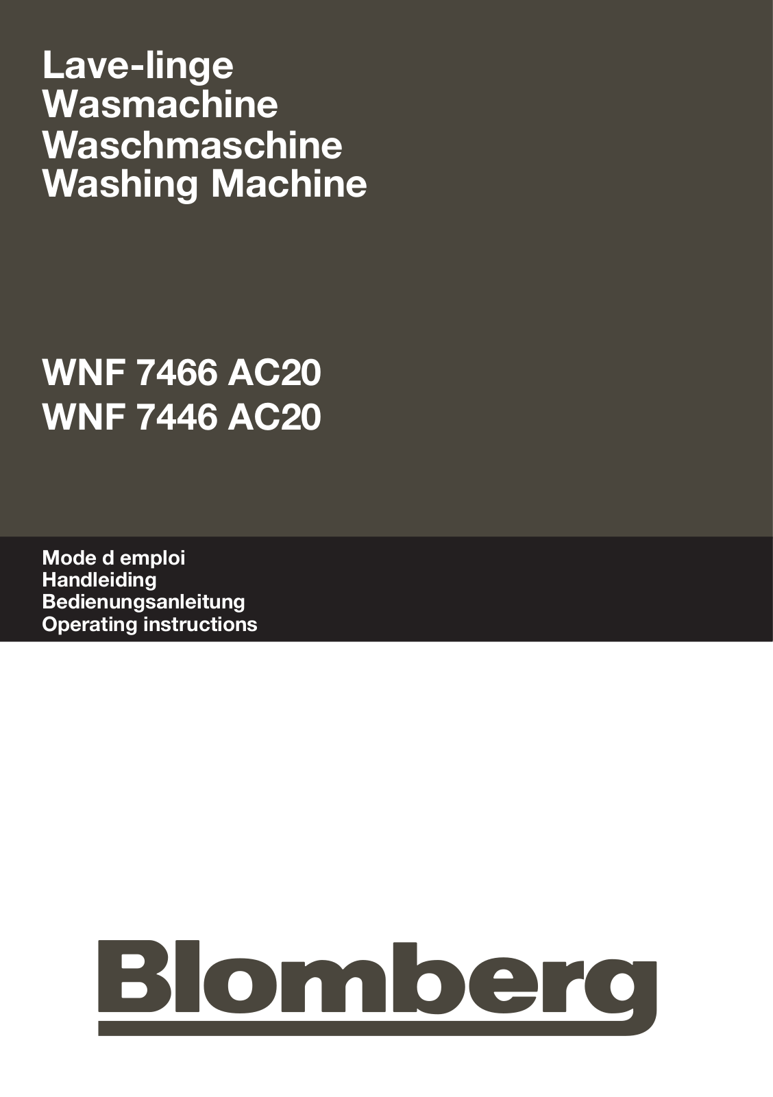 BLOMBERG WNF7446W20 User Manual