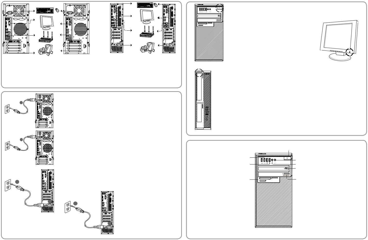 Asus D620MT, D620SF, D820MT, D820SF Quick Installation Guide