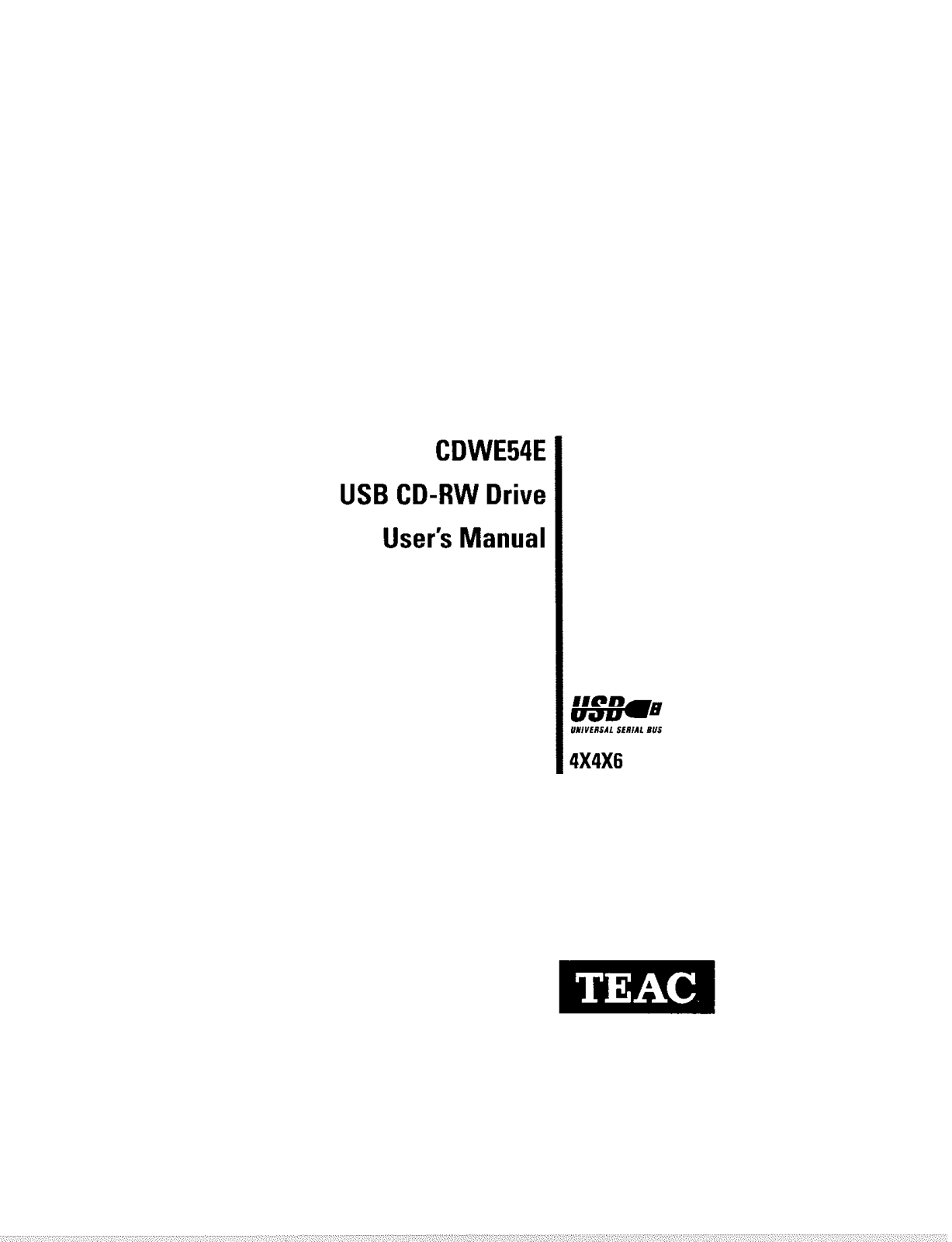 Teac CD-W0020A User Manual