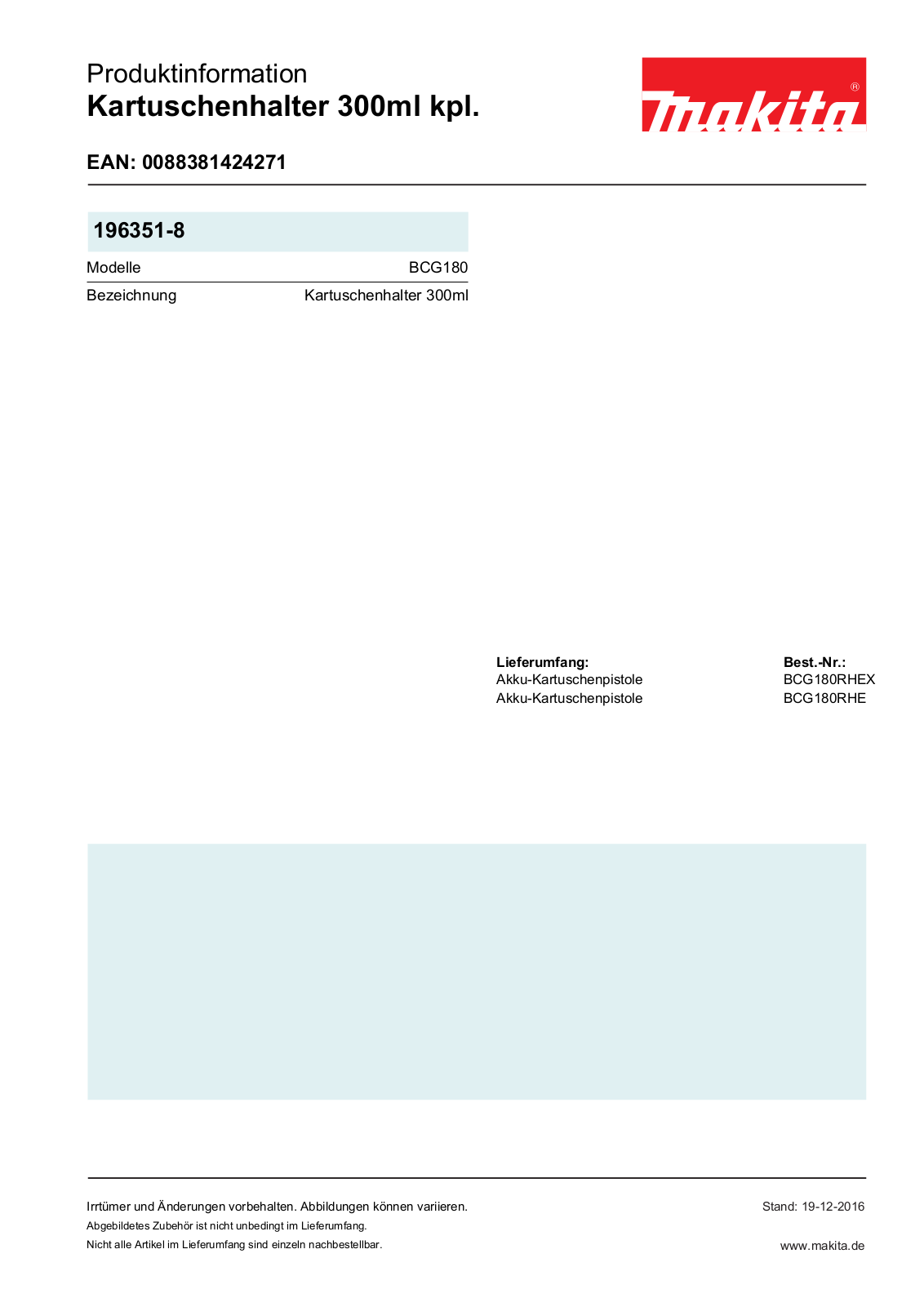 Makita 196351-8 Produkt information