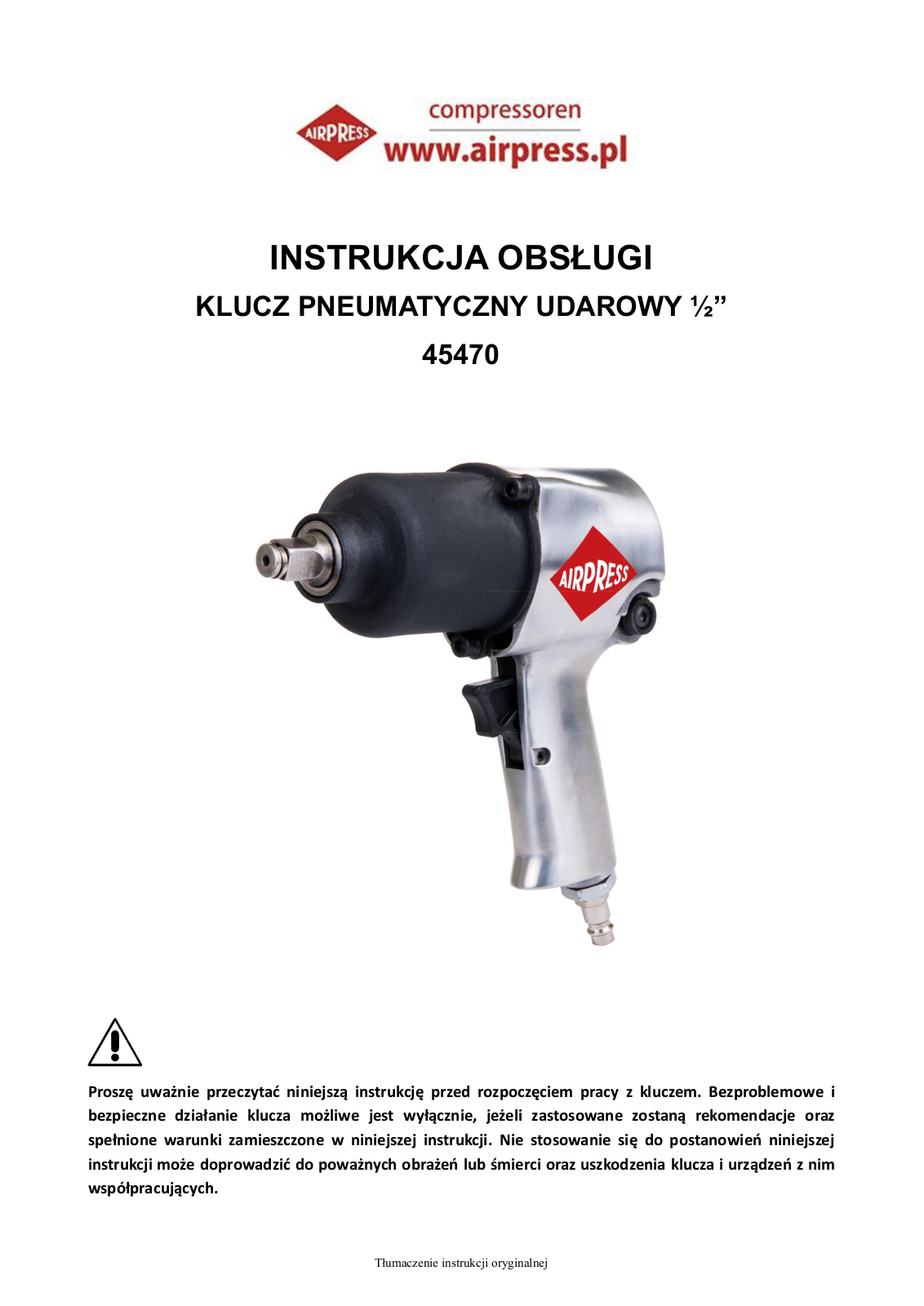 AIRPRESS 45470 User guide - ManualMachine.com