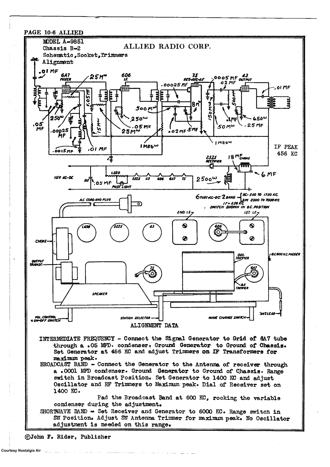 Allied Radio A9851 Schematic - ManualMachine.com
