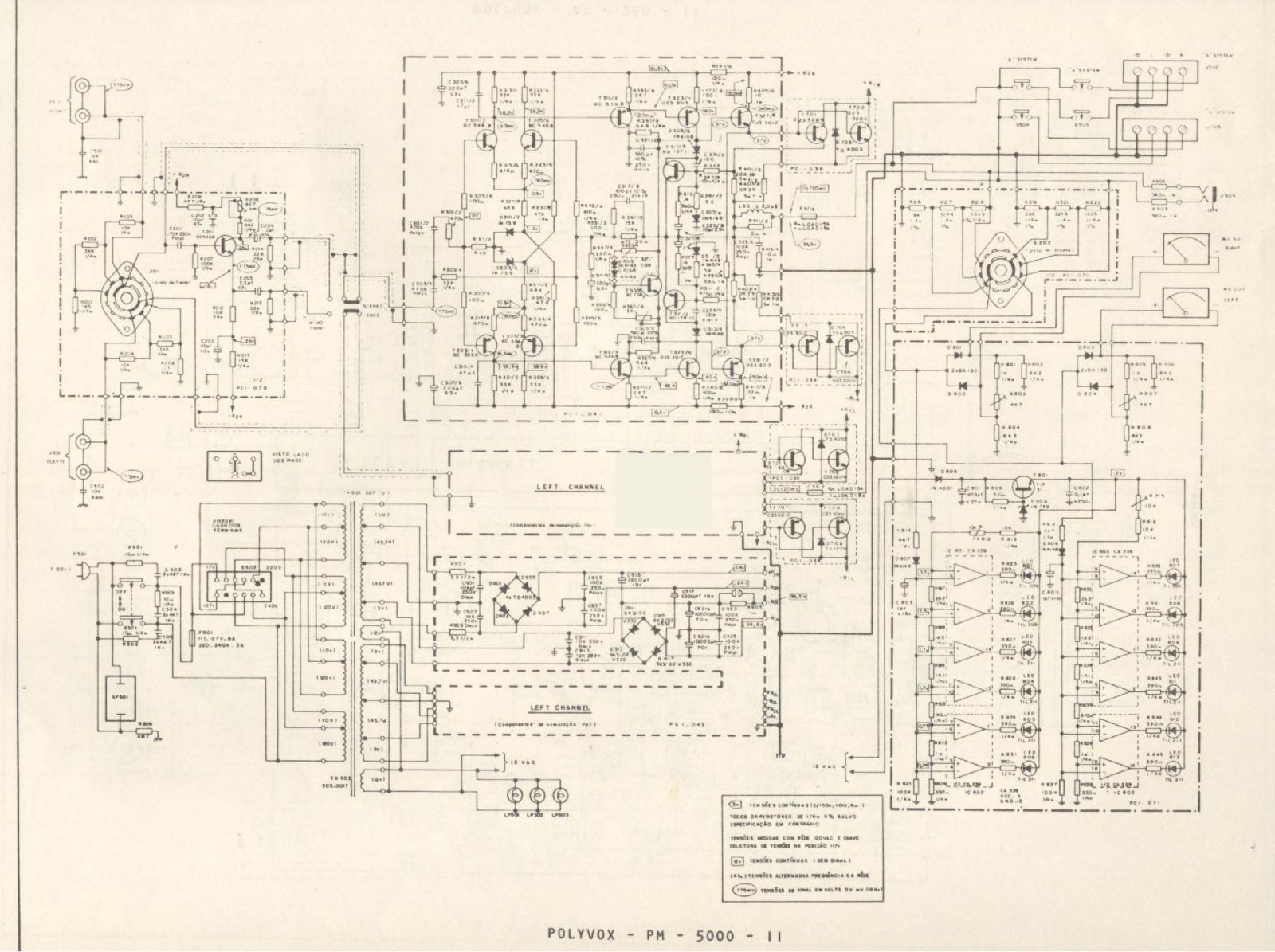 Polyvox PM-5000 II Schematic