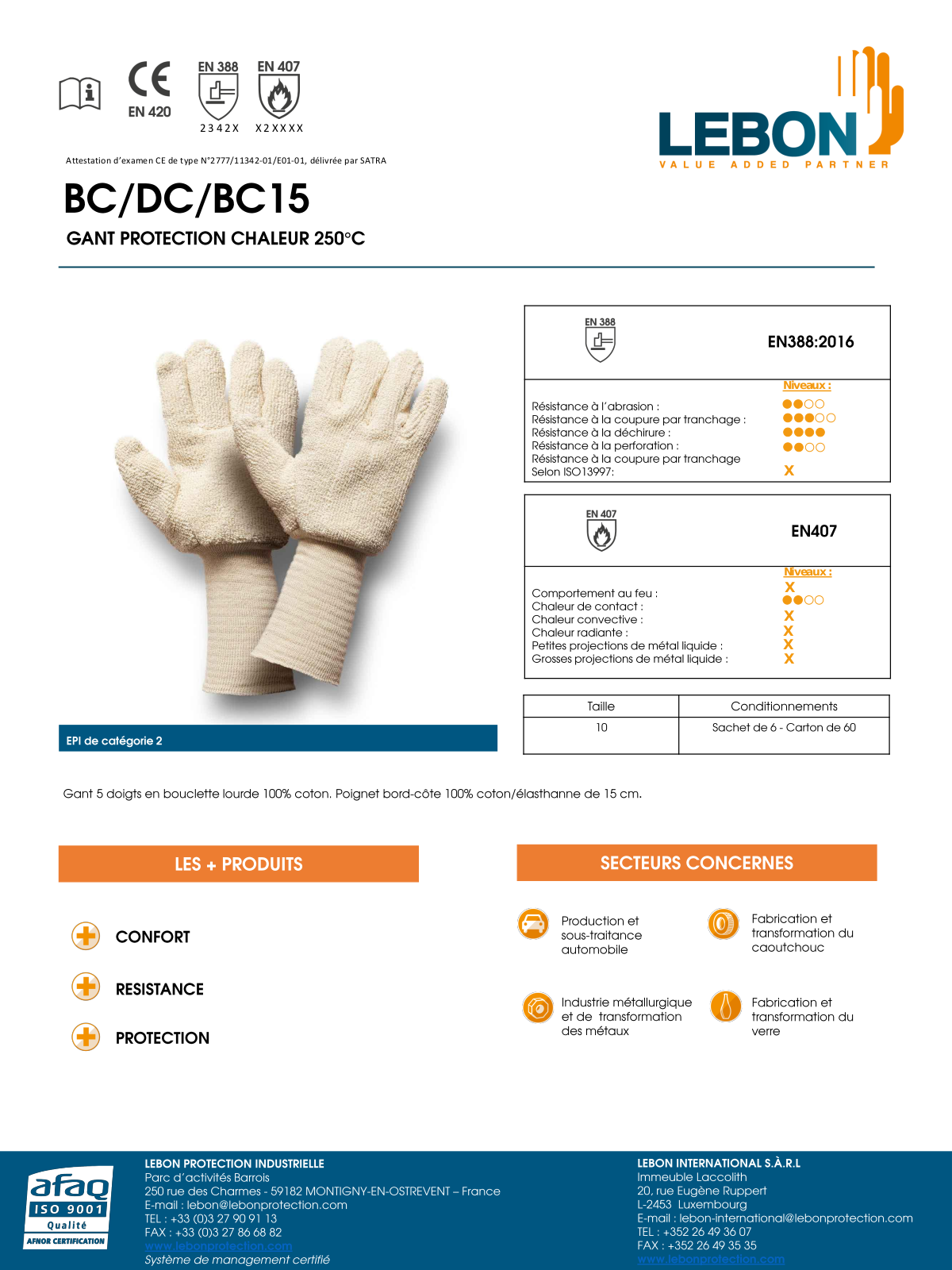 Lebon BC/DC/BC15 Specification - ManualMachine.com