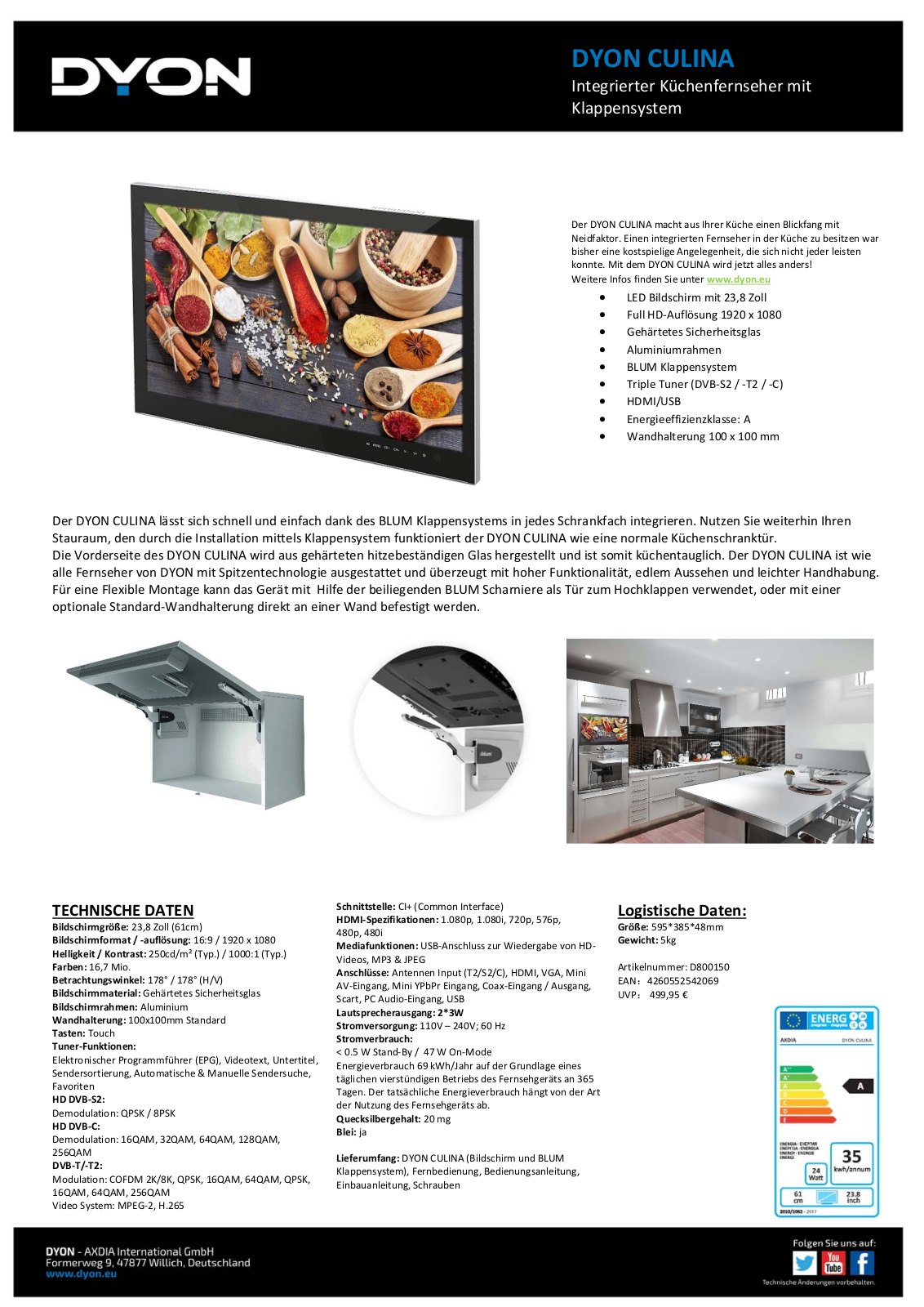 Dyon Culina User Manual