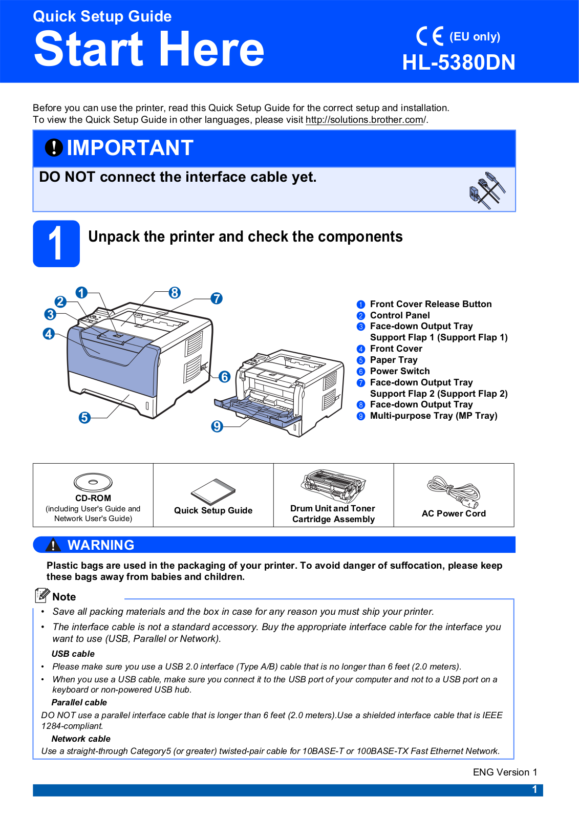 Brother HL-53 User Manual