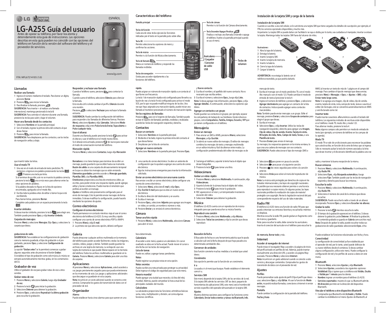 LG LGA255 User Guide