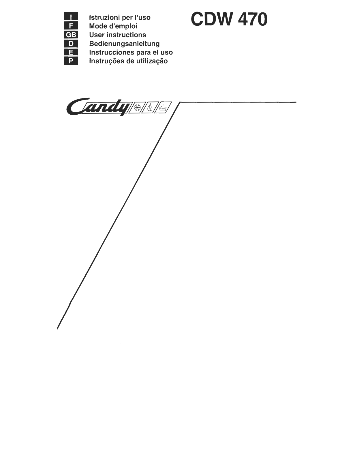 CANDY CDW470 User Manual
